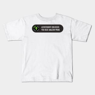 Achievement Unlocked Beat Amazon Prime Kids T-Shirt